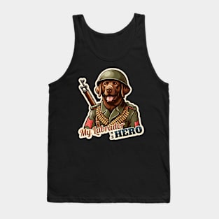 Labrador Retriever soldier Tank Top